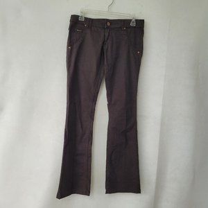 Kocca Jeans Womens‎ 27 Brown Bootcut Stretch Lowrise 5-Pocket Italian